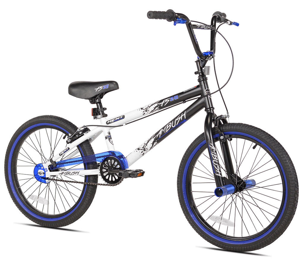 20 Boy's BMX Child Bike Black/Blue N12929