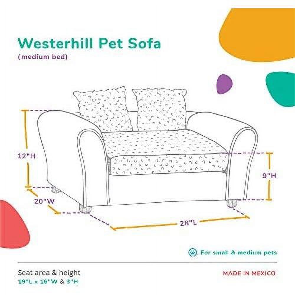 Charcoal Medium Pet Sofa Bed S186