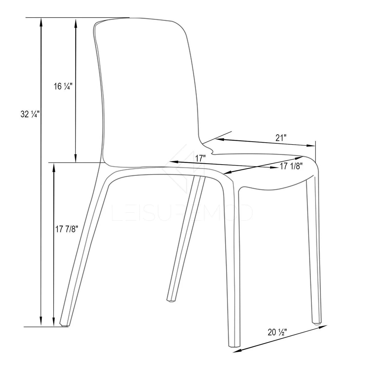 Modern Dining Chair Set Of 4 O347