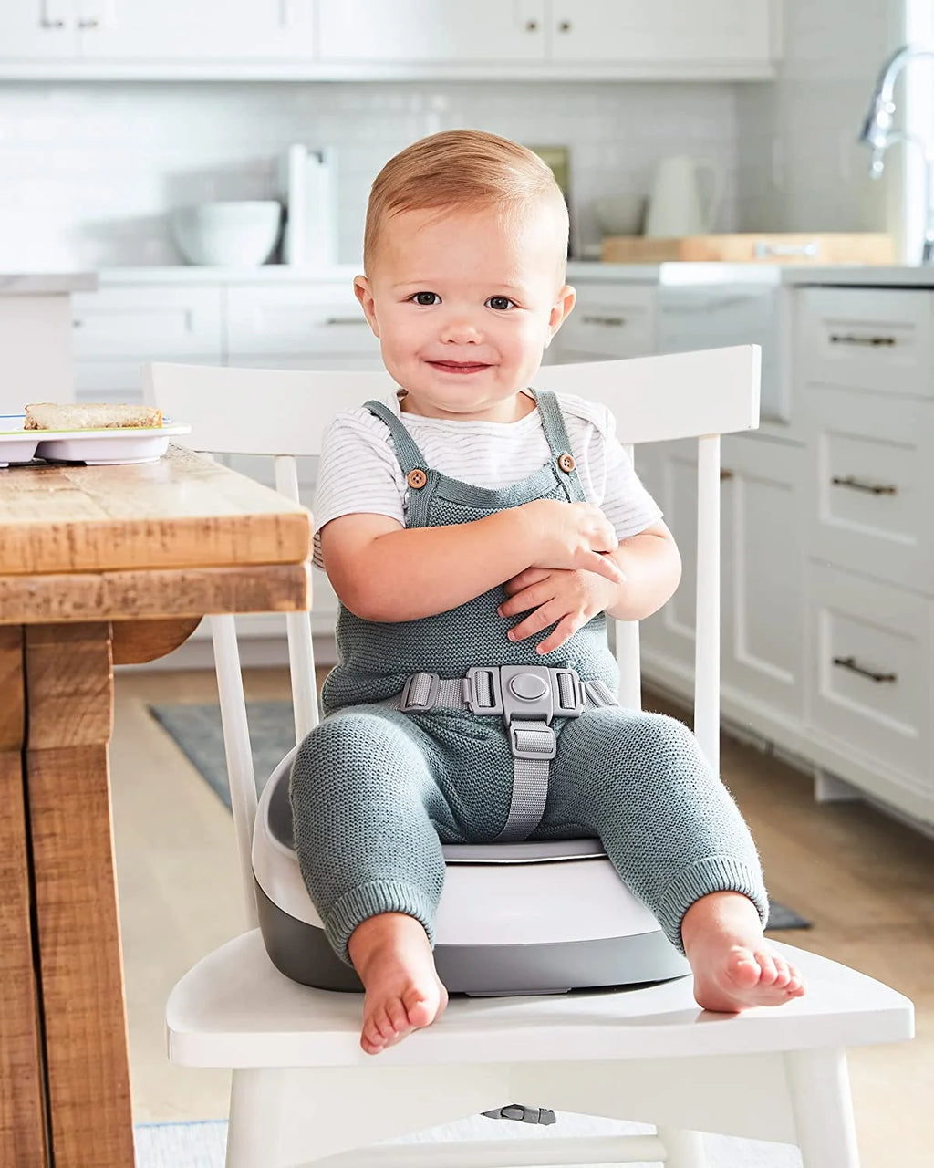 Grey White Booster Seat T60365