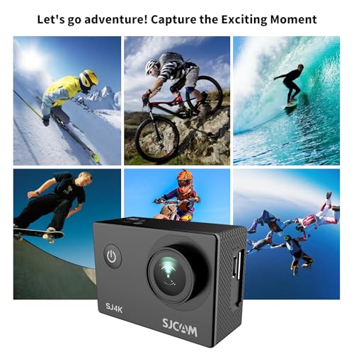 4K Action Camera with Dual Batteries and 32G SD Card O79396