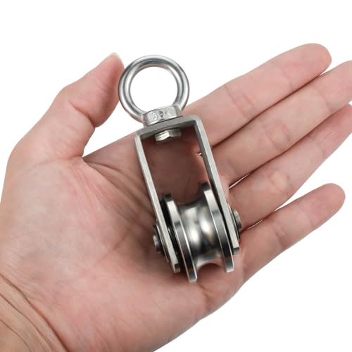 Stainless Steel Cable Pulley Wheel 2 Pack T627314