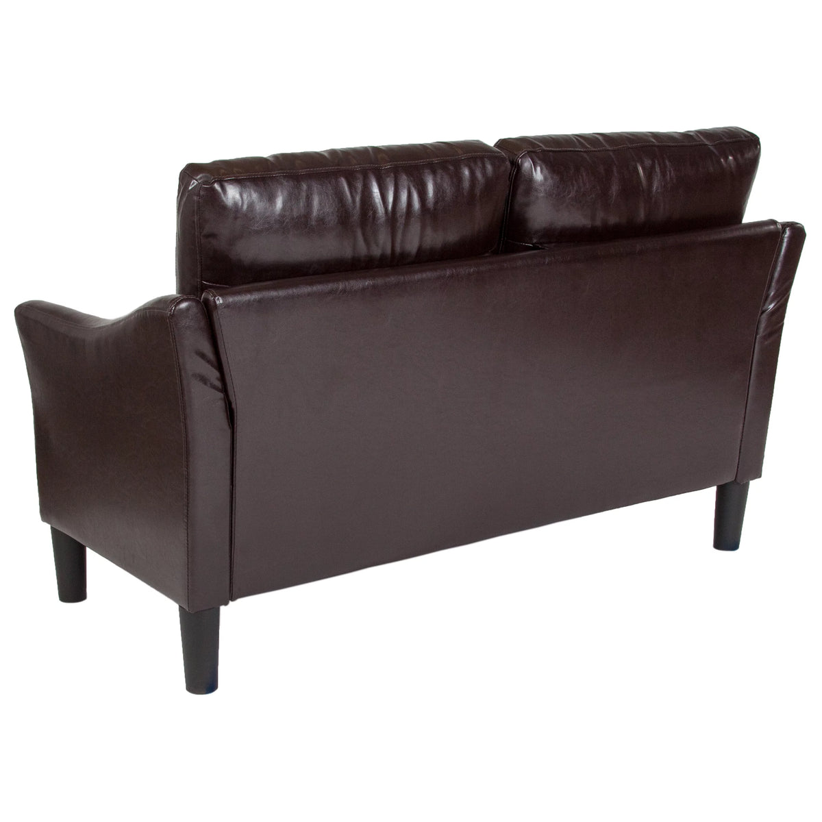Brown Loveseat Couch W960929