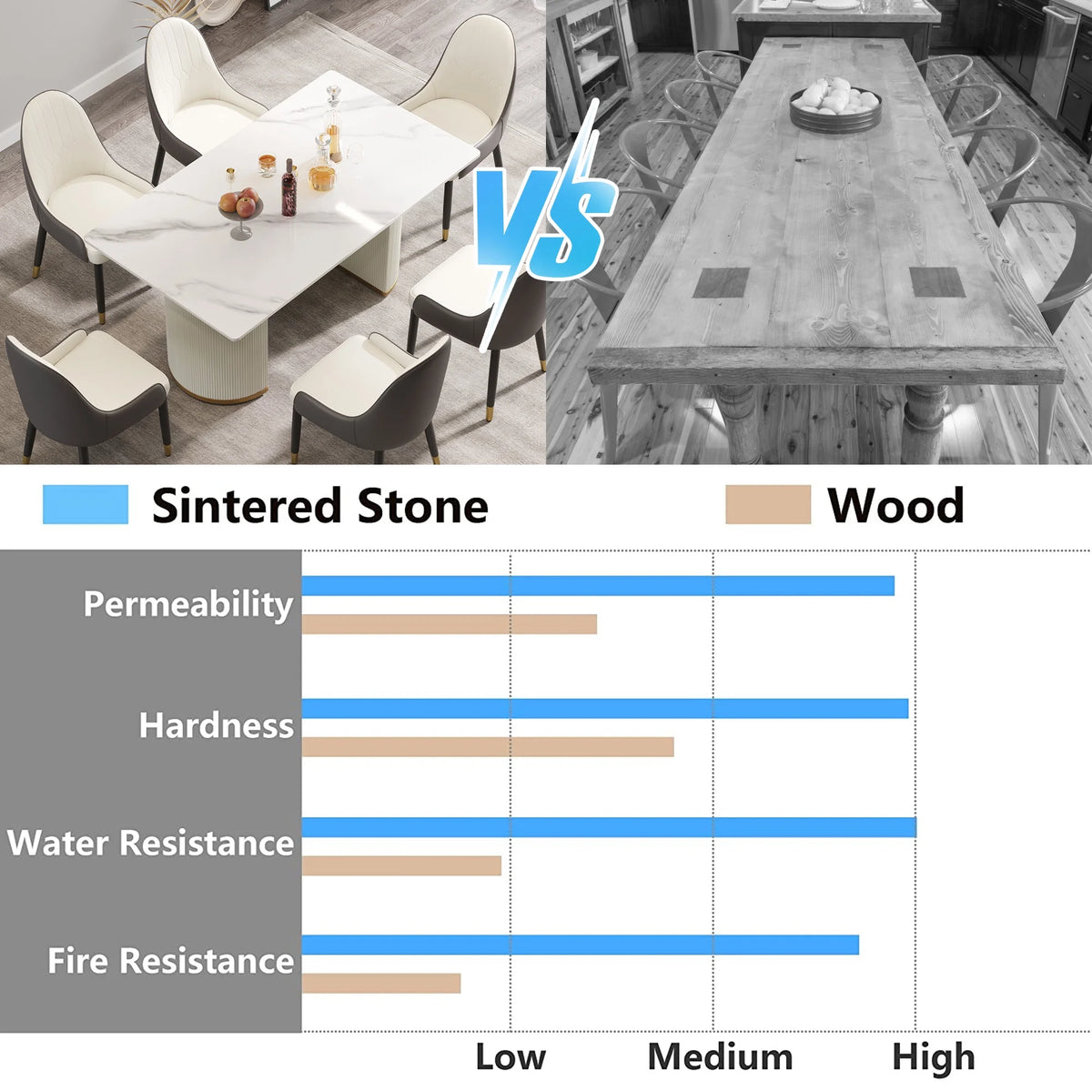 Sintered Stone Top Dining Table R132900