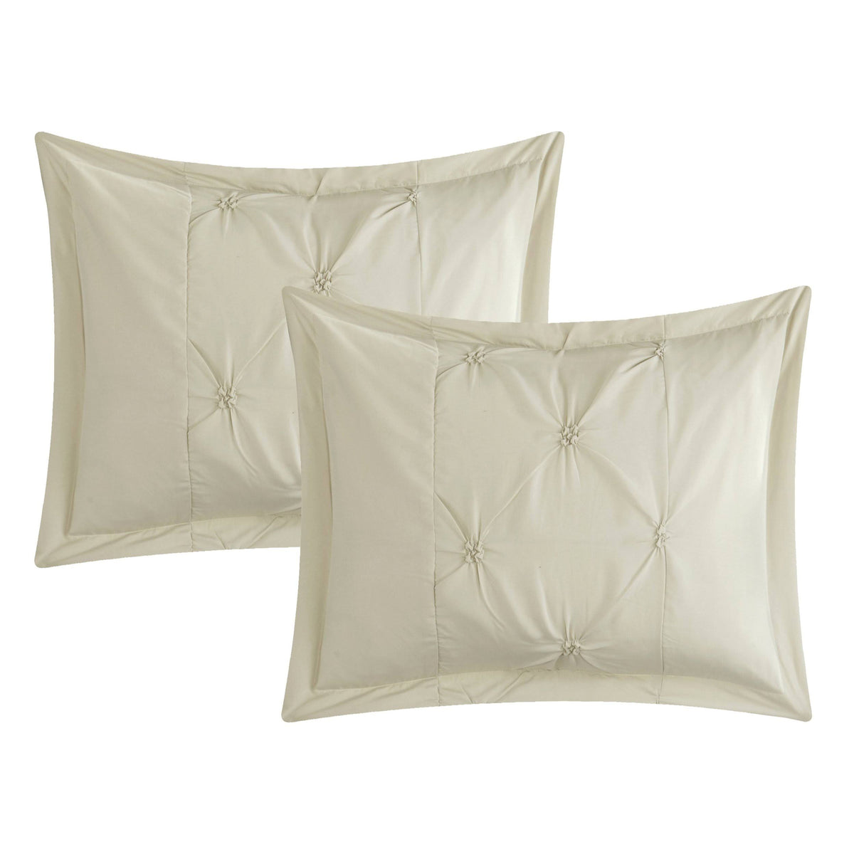 White Queen 3 Piece Pinch Pleat Duvet Cover Set G3672