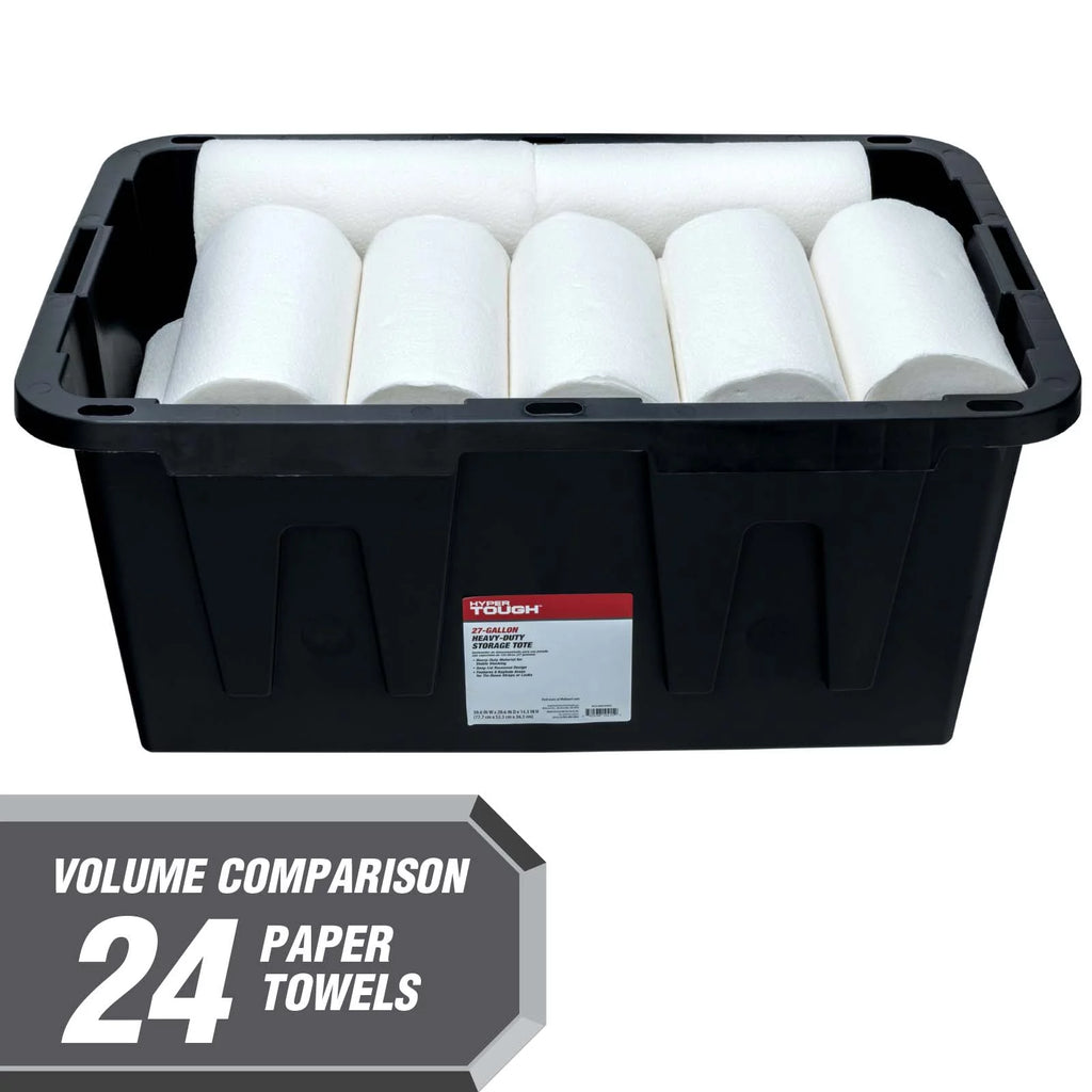 27 Gallon Snap Lid Plastic Storage Bin Y800275