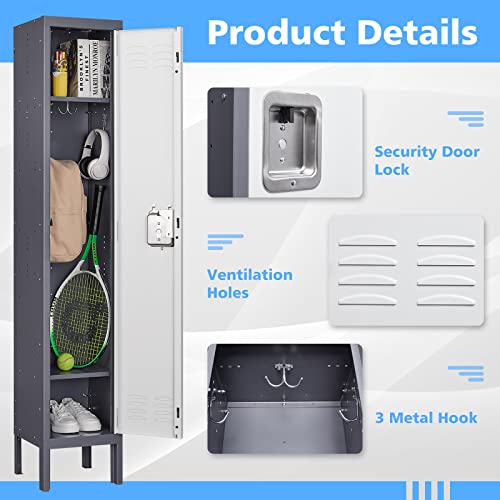 Gray 5 Door Steel Storage Cabinet G854946