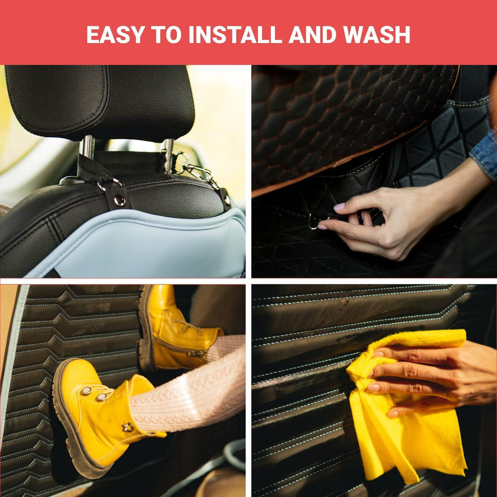 Black Brown Tan Kick Mats Back Seat Protector H75489