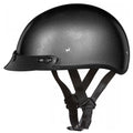 Gun Metal Grey Metallic Half Face Helmet With Visor P221743