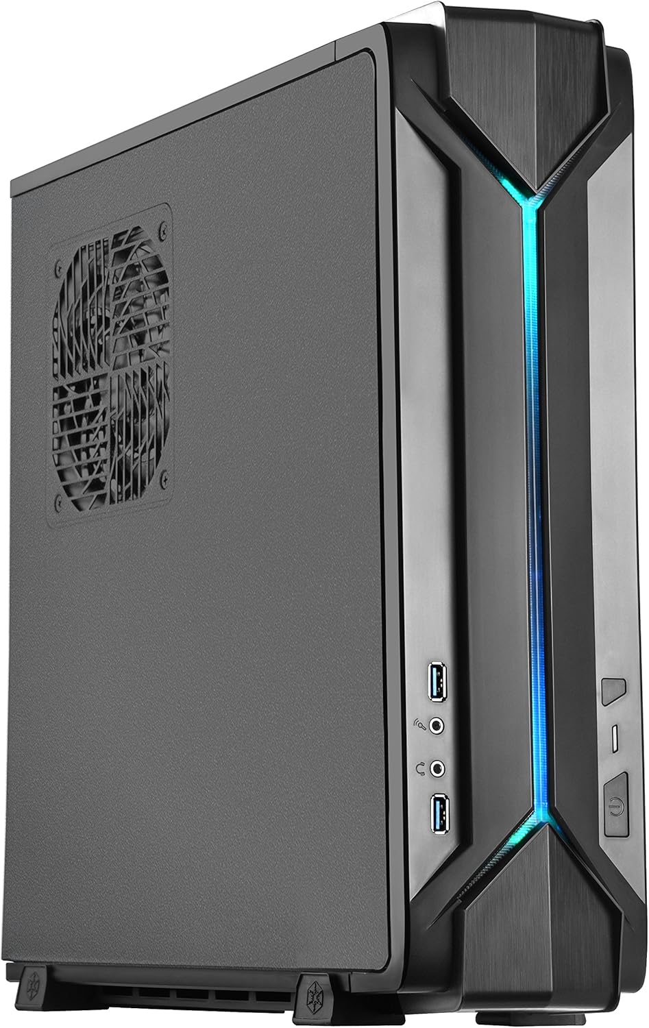 Slim Computer Case for Mini-ITX Motherboards with Integrated RGB Lighting T31944