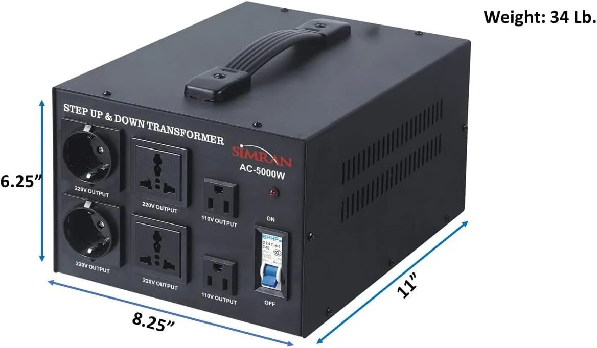 Step Up/Down Voltage Converter Transformer 5000 Watts Y82678
