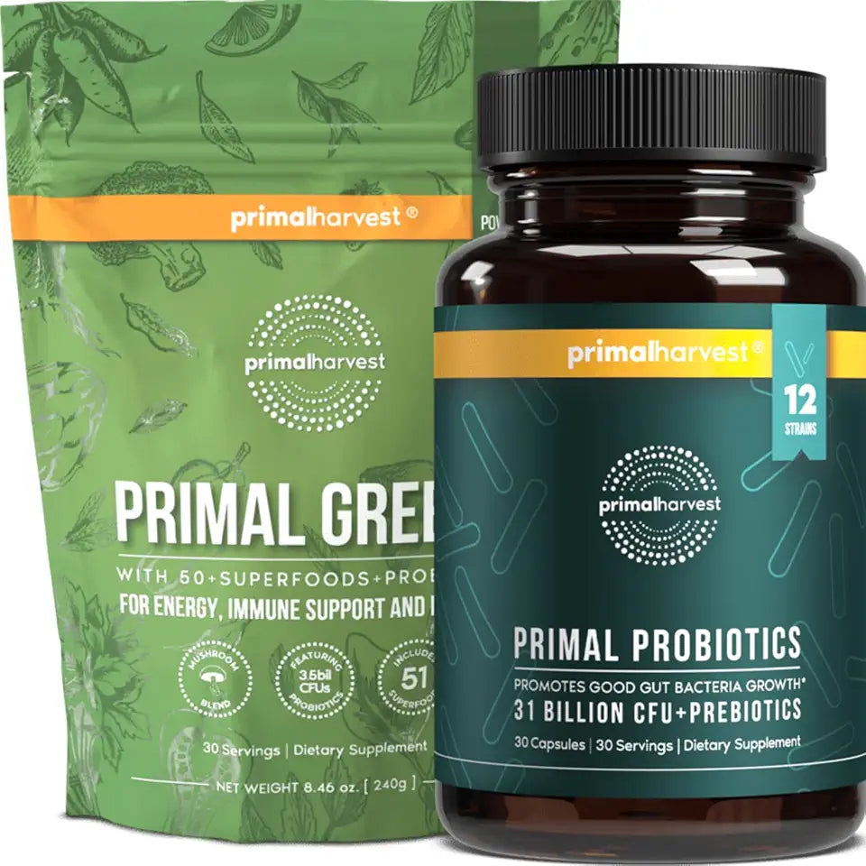 Greens Powder & Probiotics Supplements Bundle F114714