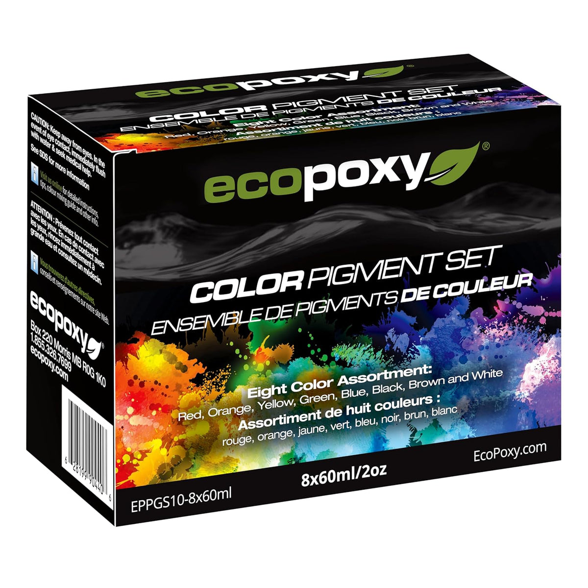 3.2 Gal Deep Pour Epoxy Resin with 8 x 60ml Pigment Kit Q42498