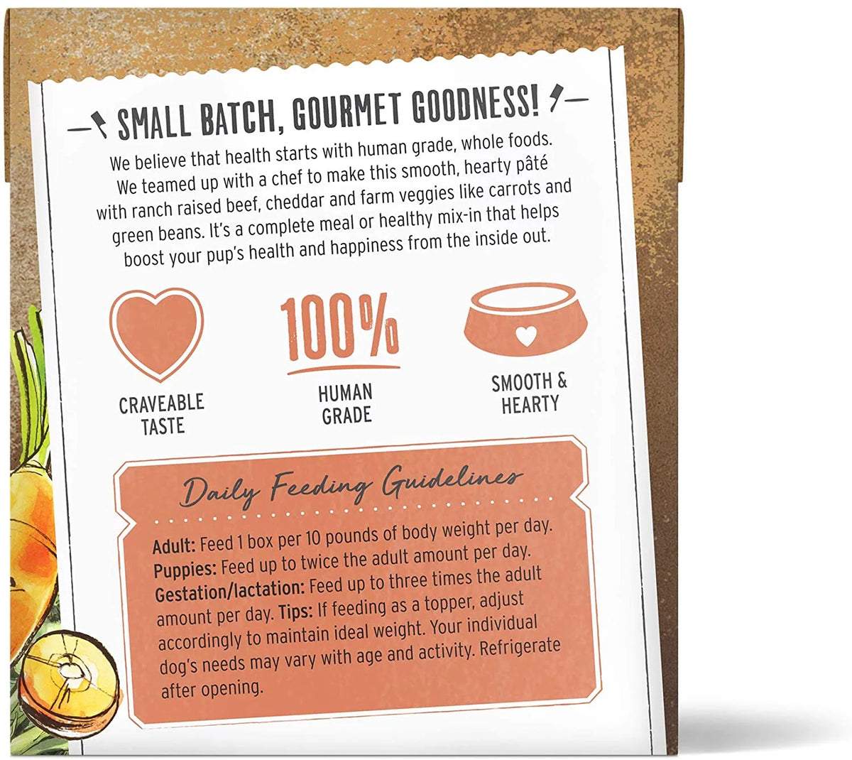 Butcher Block Beef Cheddar Veggie Pate 10.5 oz Case of 6 D6731