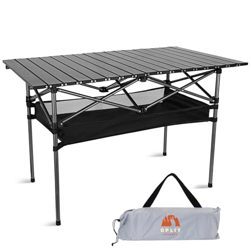 Portable Folding Aluminum Camping Table with Carry Bag Z524