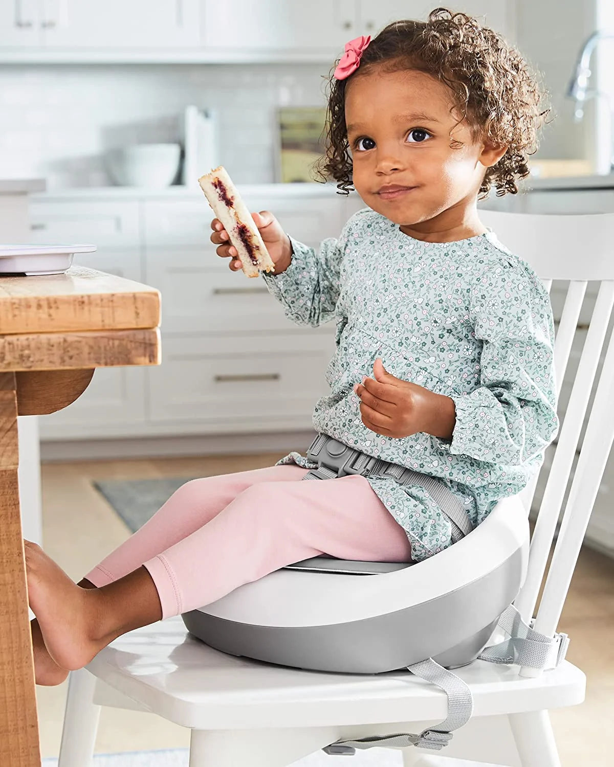 Grey White Booster Seat T60365