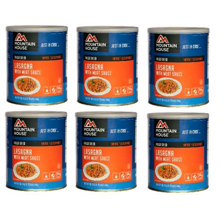 Freeze Dried Lasagna with Meat Sauce - 6 Cans K5073