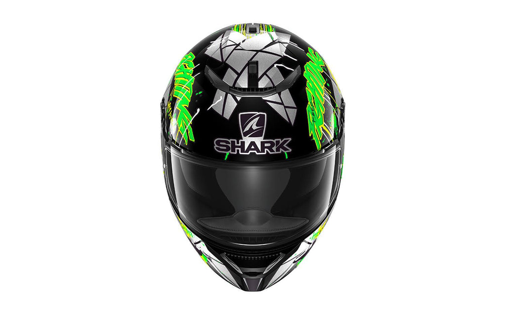 Black/Green Integral Helmet Z1188