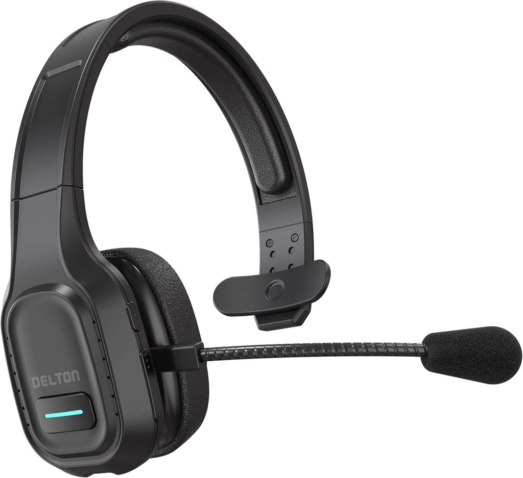 Wireless Computer Headset with Mic, On Ear Bluetooth 5.0, 30 Hour Talk Time, 1-Pack T7535
