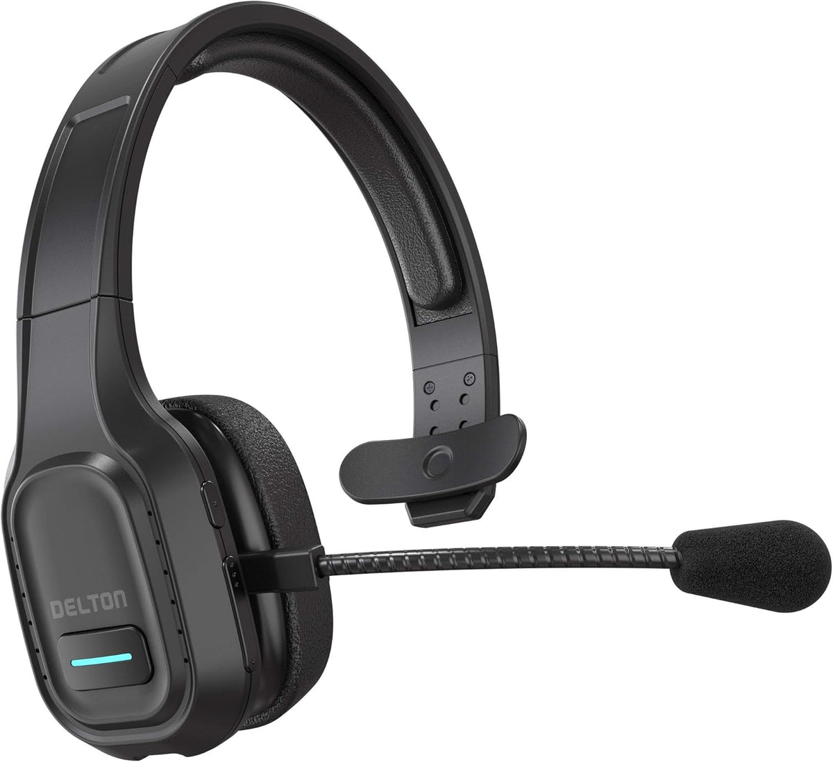 Wireless Computer Headset with Mic, On Ear Bluetooth 5.0, 30 Hour Talk Time, 1-Pack T7535