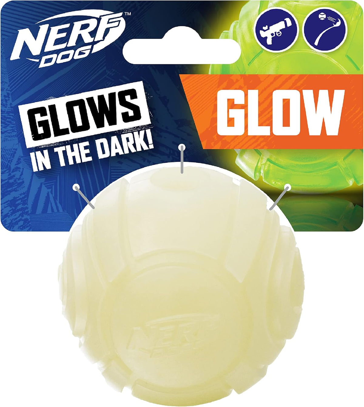 Glow Ball Dog Toy with Interactive LED, 2.5 Inches F84804