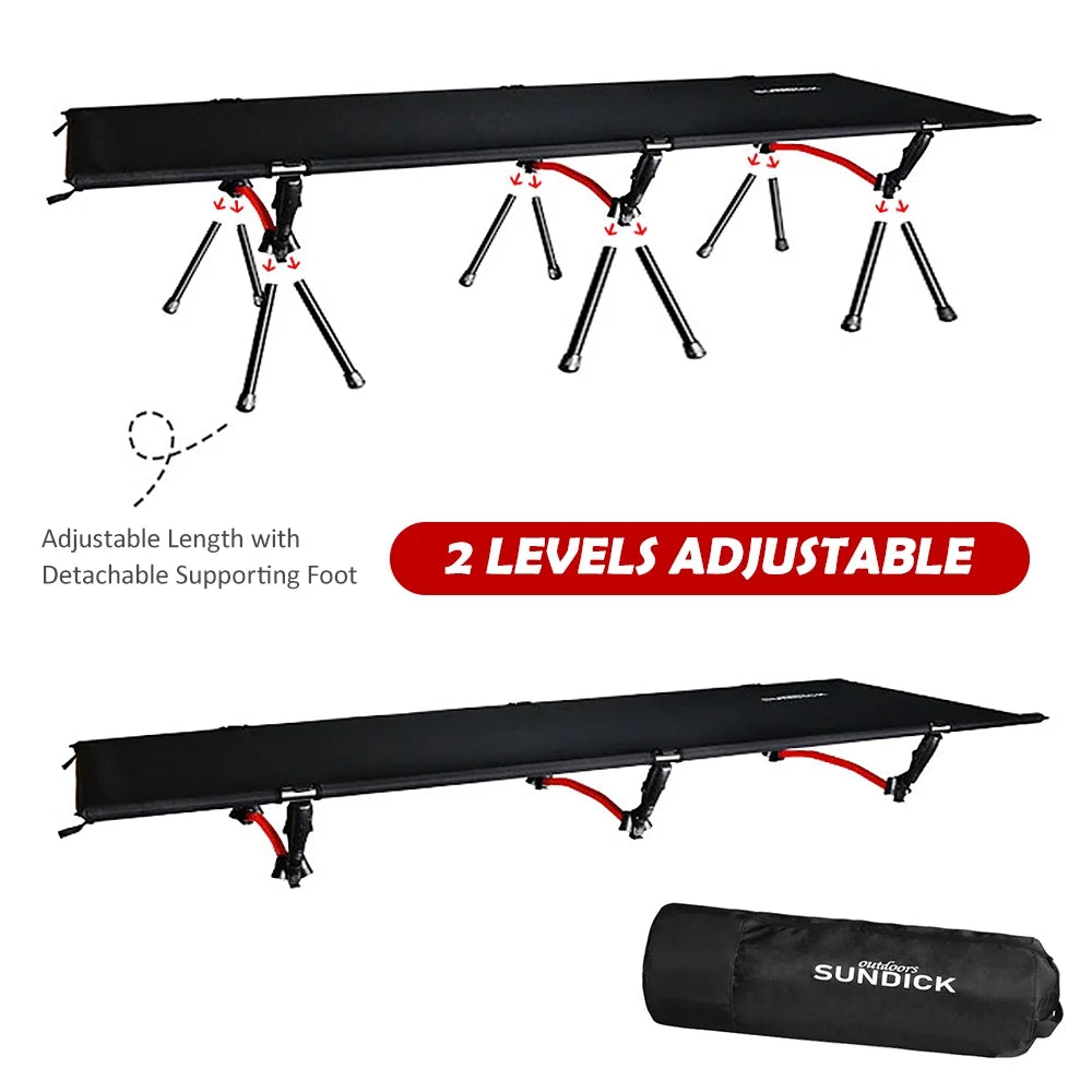 Portable Folding Camping Cot 265LB Bearing Weight K35992