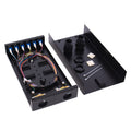 6 Port Duplex Box Cables Wall Mount Fiber Enclosure with Spool Singlemode LC-UPC Kit X75786