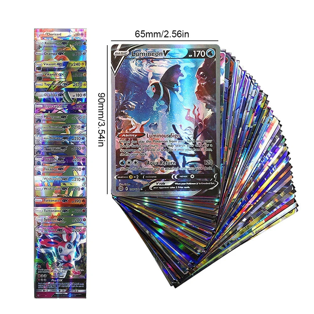 100 PCS Rare Trading Game Cards E178