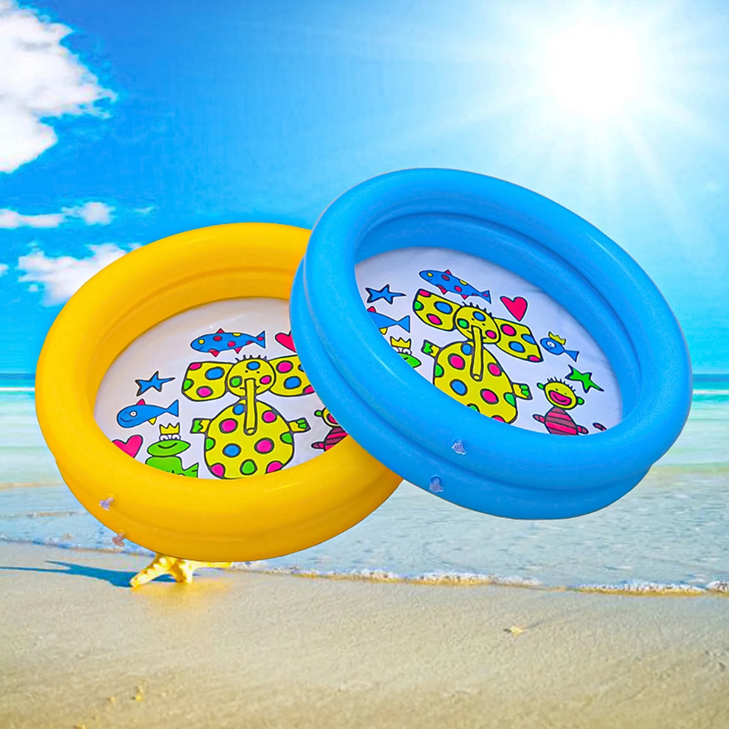 Inflatable PVC 2 Rings Kids Swimming Pool R8927