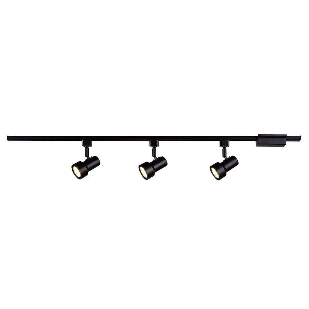 Black Integrated LED Linear Track Lighting Kit F402