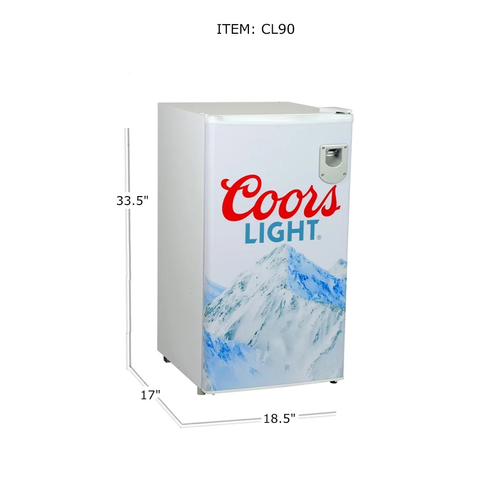 Compact Fridge with Bottle Opener, 90 L 3.2 Cubic Foot X530084