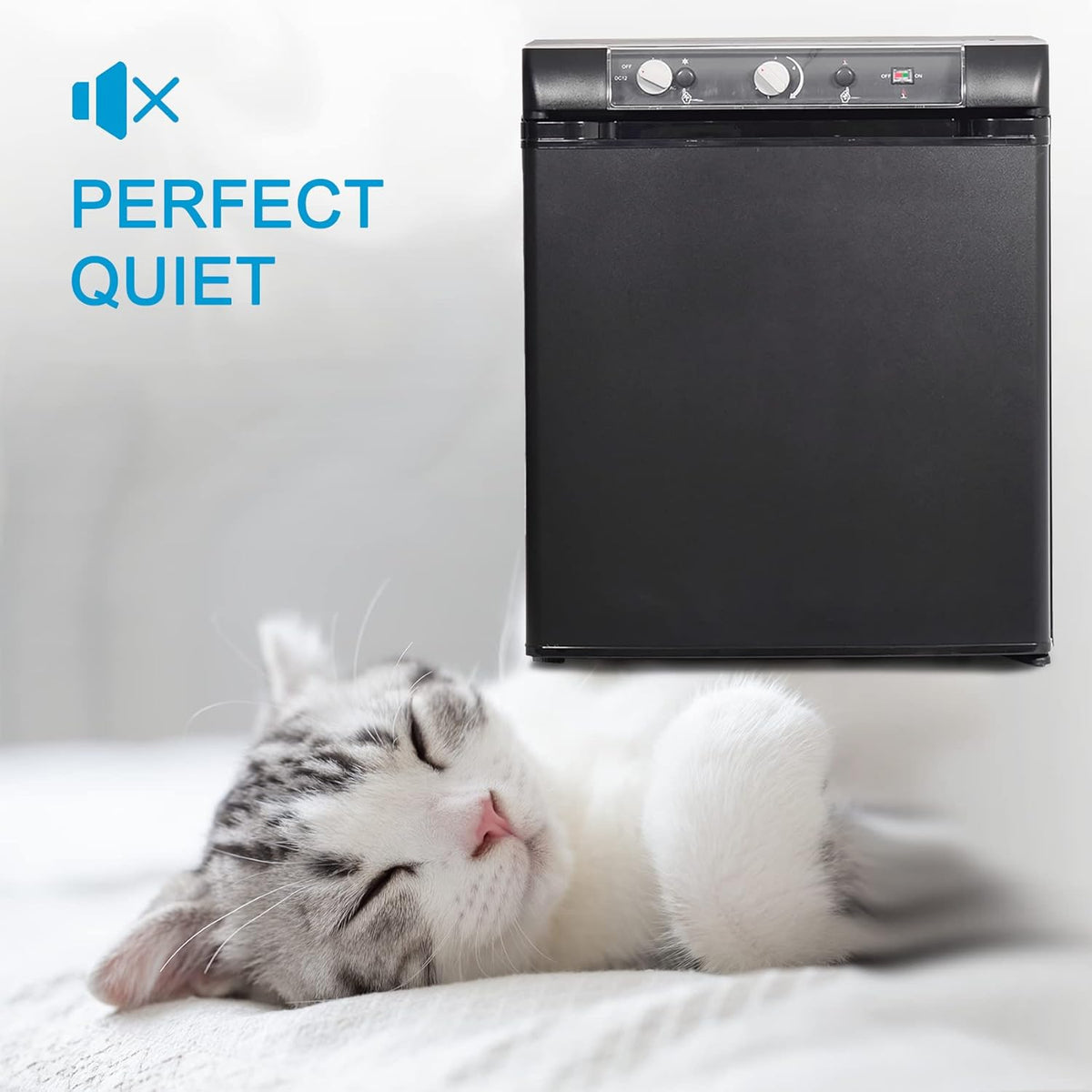 Black 1.4 Cu.Ft 3 Way Propane Refrigerator F5679