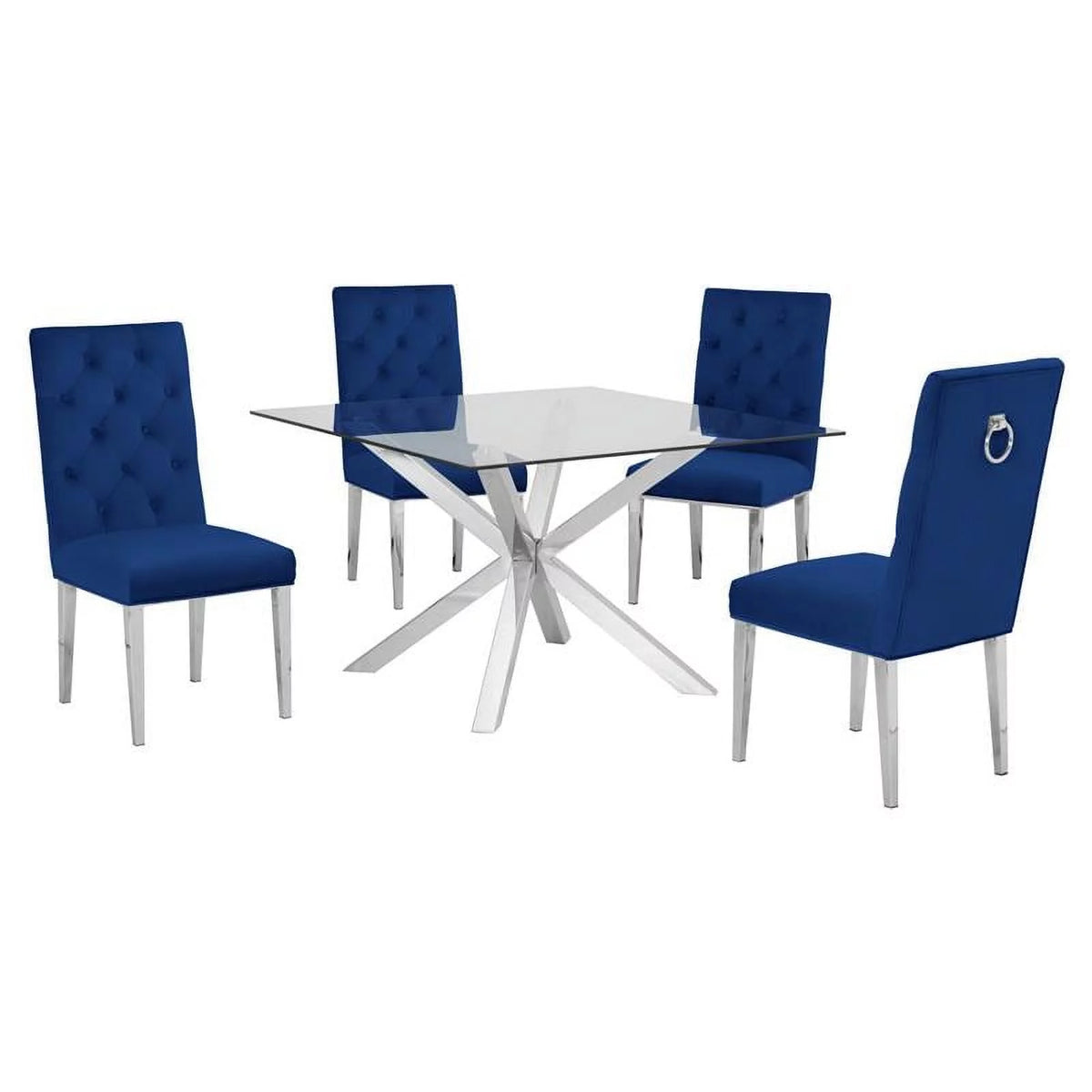 Clear Glass 5pc Dining Set W45196