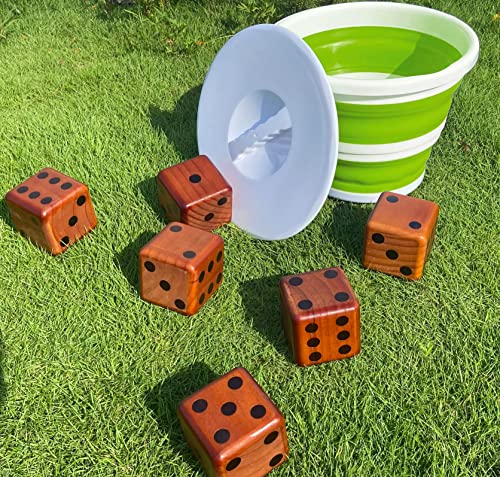 Giant Wooden Yard Dice, Set of 6 T179924