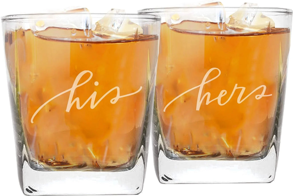 Square Whiskey Glasses Set Of 2 E8884