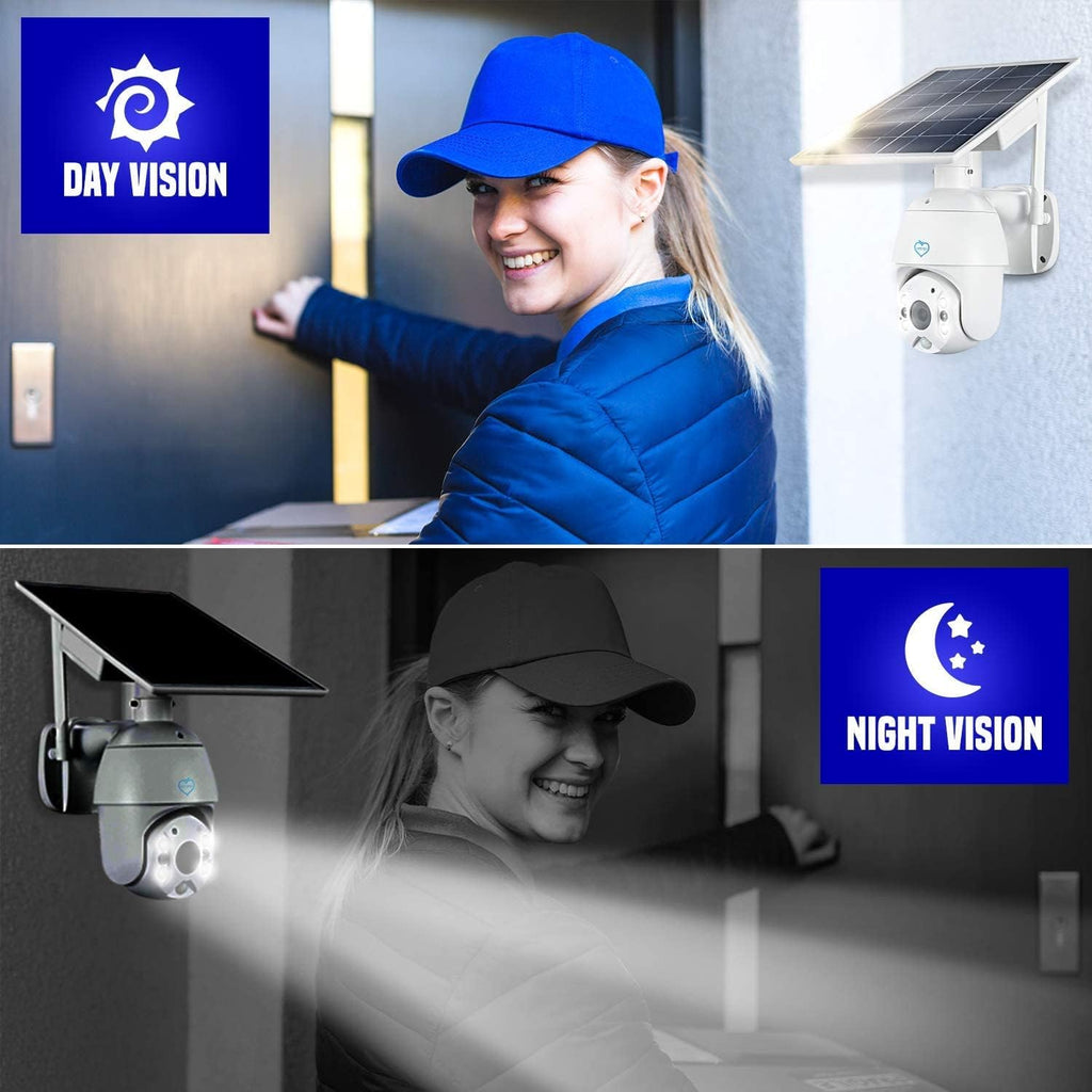 Outdoor Solar WiFi Security Camera with 6 x 18650 Batteries A36471