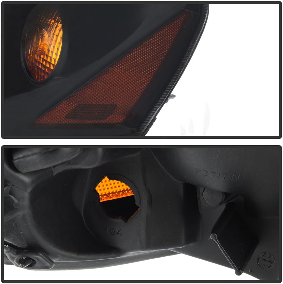 Black Smoke Headlights Driver + Passenger Side L729