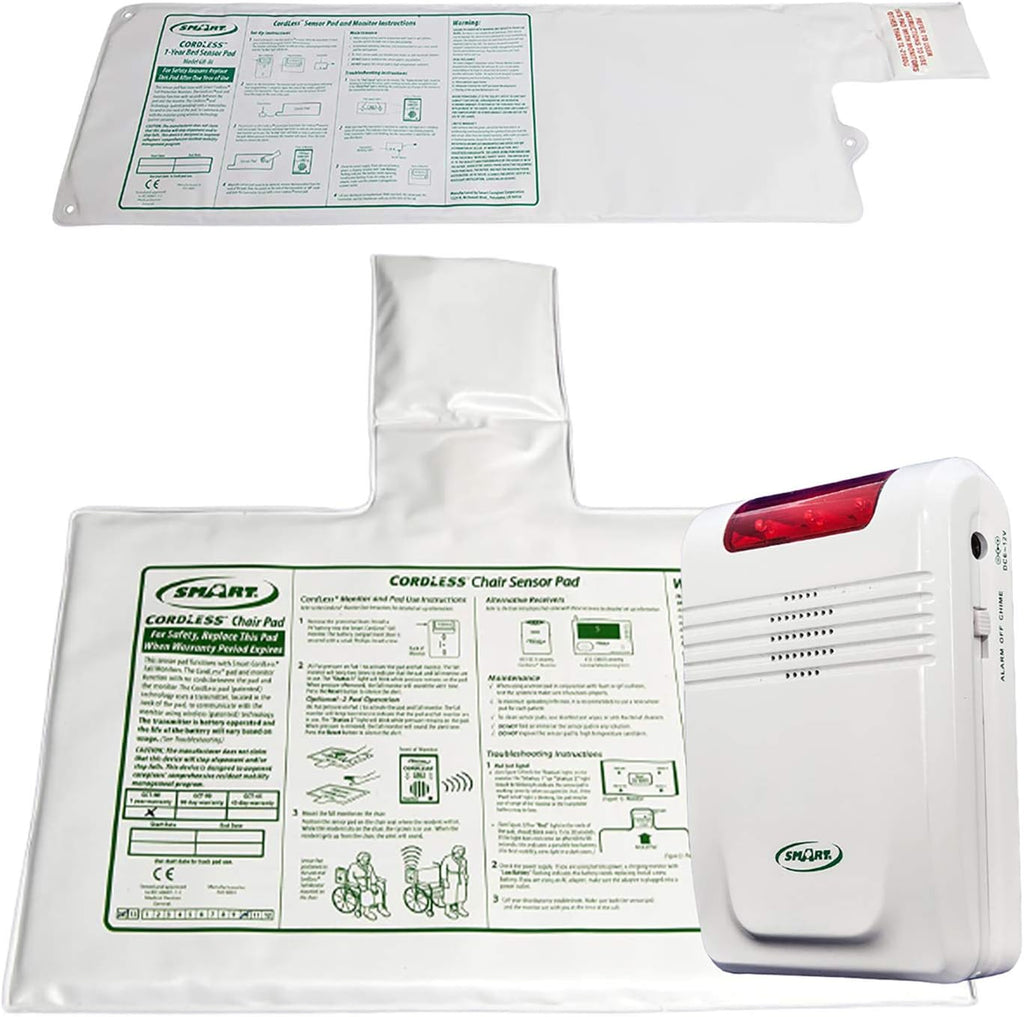 Wireless Alarm with Bed Sensor Pad and Chair Sensor Pad I271