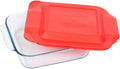 8 Inch Red Square Baking Dish G292