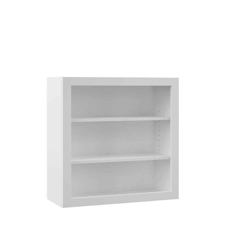 White Wall Open Shelf Kitchen Cabinet C933