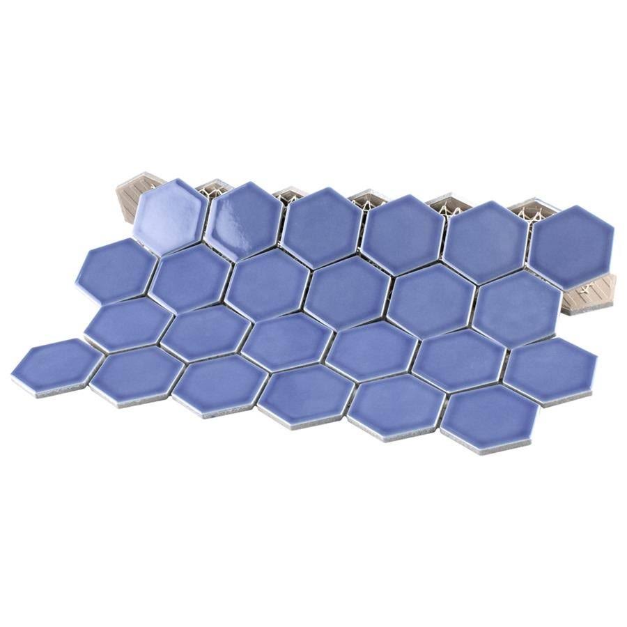 Periwinkle Porcelain Mosaic Tile Q7829