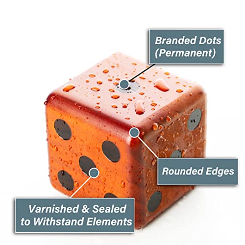 Giant Wooden Yard Dice, Set of 6 T179924
