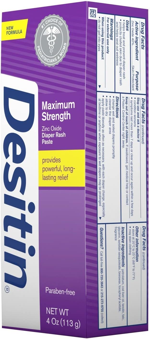 4 oz Diaper Rash Paste (Pack of 3) M715