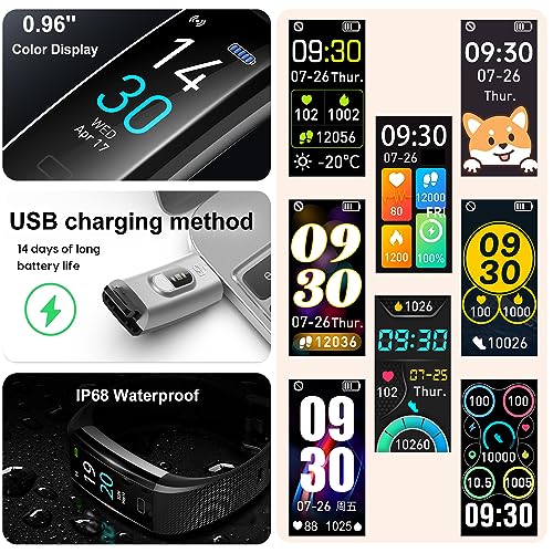 Fitness Tracker with Heart Rate Monitor, IP68 Y562