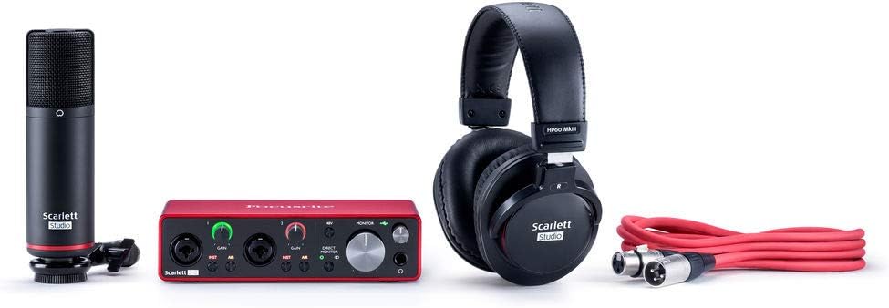 2-in, 2-out USB Audio Interface with Microphone & Headphones J68903