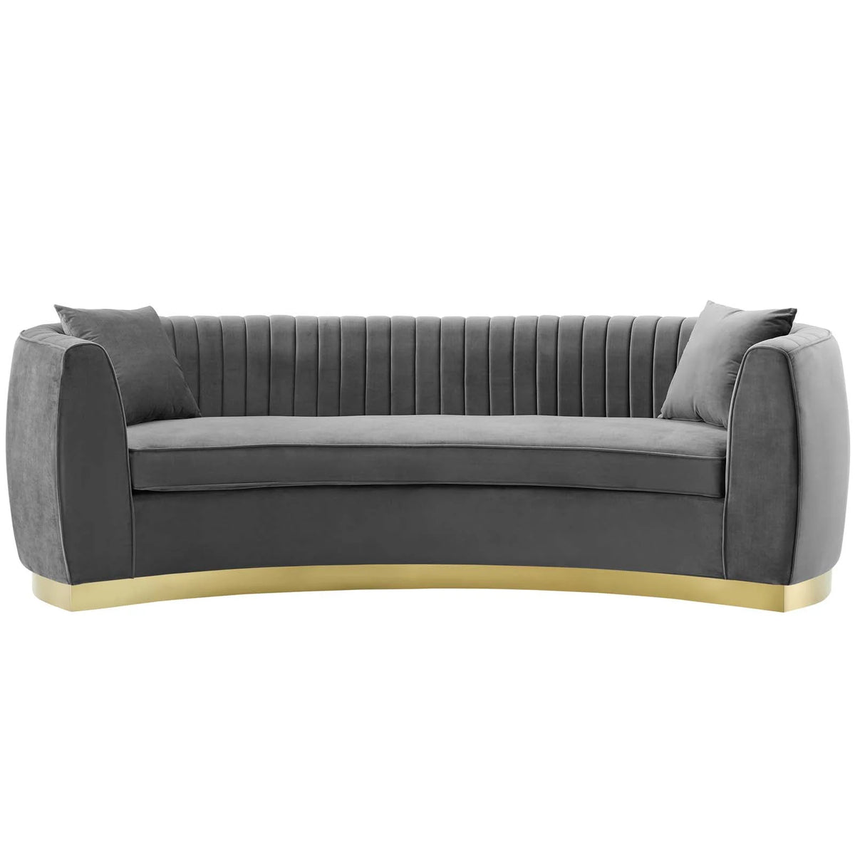 Grey Velvet Sofa Q812163