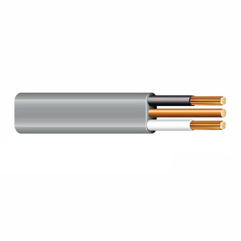 100' 6/2 UF-B Underground Feeder Cable With Ground Gray 600V J2166