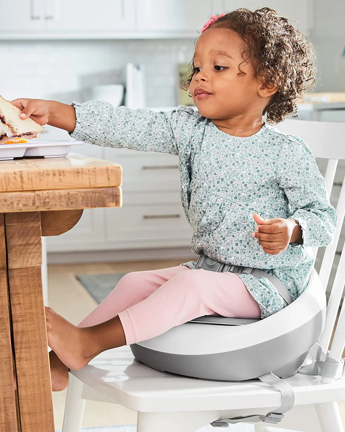 Grey White Booster Seat T60365