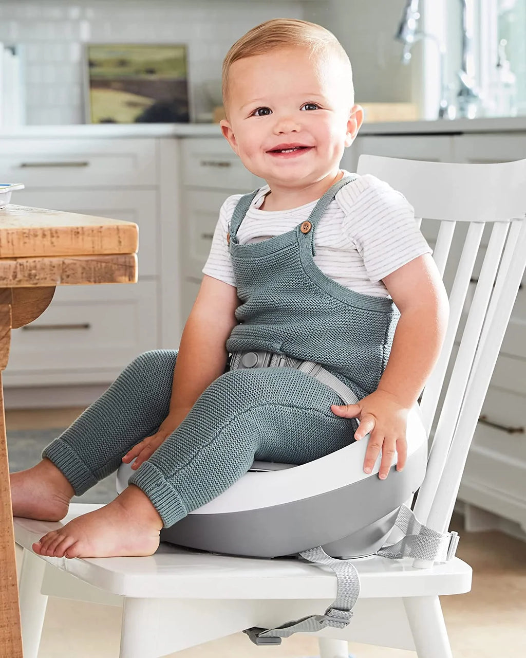 Grey White Booster Seat T60365