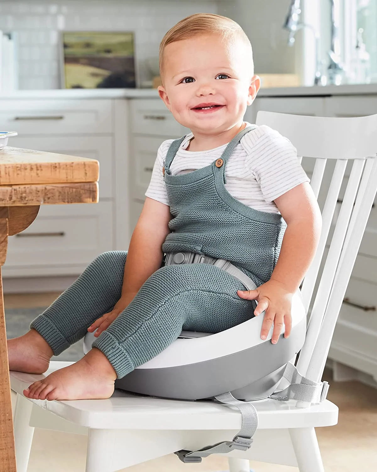 Grey White Booster Seat T60365